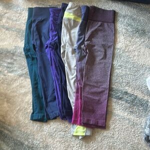 Athletic Works Women's Leggings - Gray, Navy, and Purple